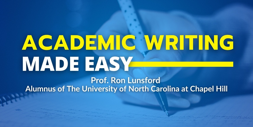 Academic Writing Made Easy | Kurs z profesorem z USA (alumnem UNC at Chapel Hill)