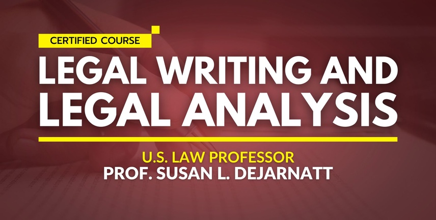 Legal Writing ze światowej klasy profesor prawa z USA, Prof. DeJarnatt